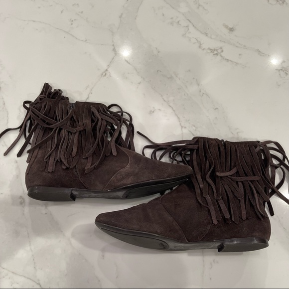 Sam Edelman brown fringe booties - Picture 3 of 16